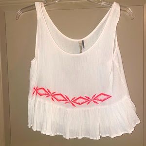 Paper crane - Aztec tank - size large but fits like a small